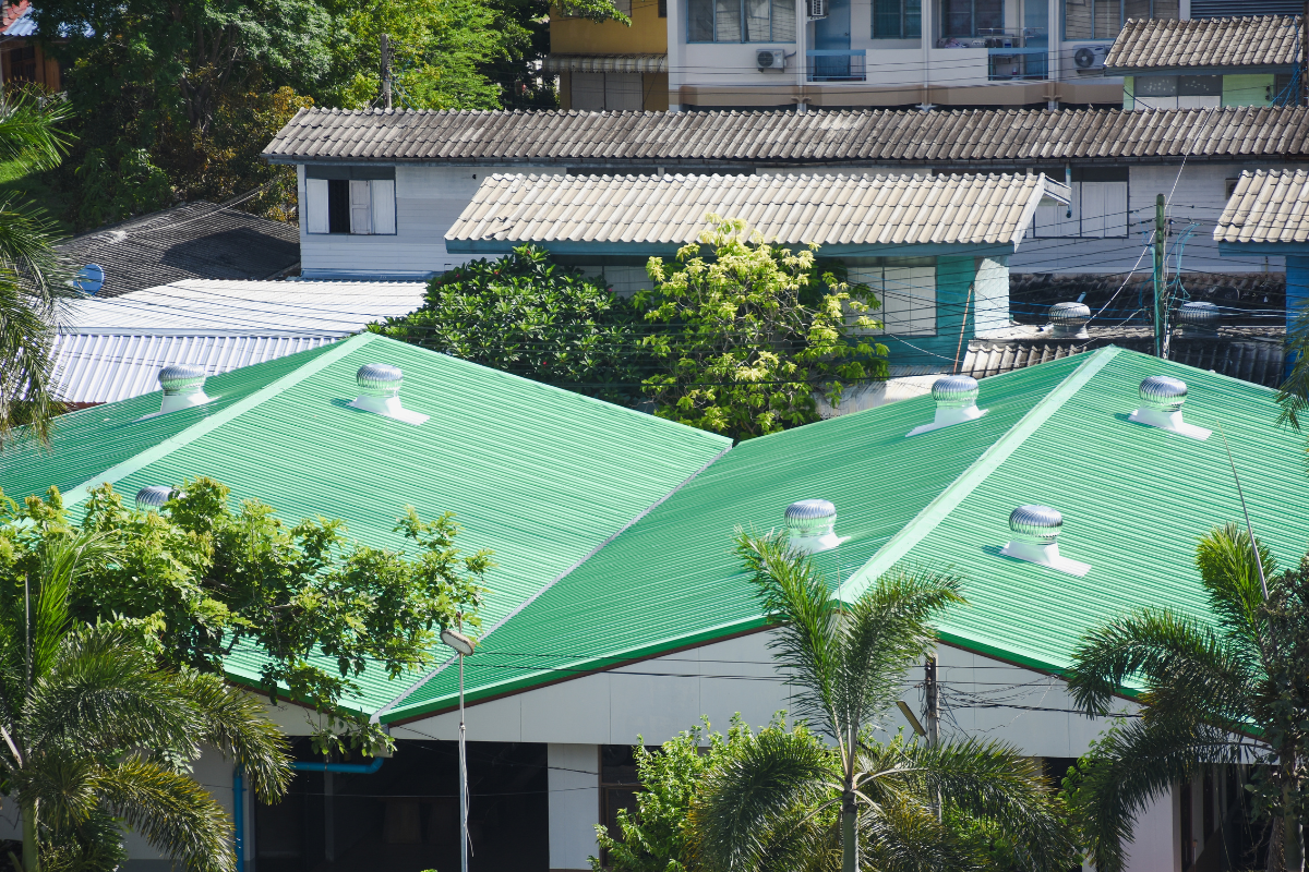 Green Metal Roof